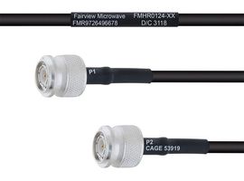 FAIRVIEW MICROWAVE FMHR0124-48 Cable RF / Coaxial ensamblado, 4 ft, 1.21 m, RG58, TNC PR Macho, RP TNC Macho, 50 ohm