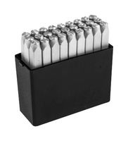 MULTICOMP PRO MP011892 Sello de Letras, Acero al Cromo Vanadio, 0.098", A a Z / &, 27 piezas