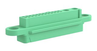 HARWIN G125-2249600-02-24-00 Connector Housing, 2Pwr+24Sig Pos, Green, Gecko-MT G125 Series, Receptacle, 26 Positions, 1.25 mm