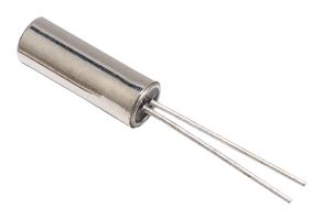 IQD FREQUENCY PRODUCTS LFXTAL002996B Cristal, 32.768 kHz, Radial Cilíndrico, 8mm x 3mm Diám., 12.5 pF, 15 ppm, WATCH Series
