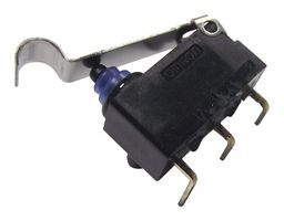 OMRON INDUSTRIAL AUTOMATION D2HW-BR231DR Interruptor Microswitch, Ultra Subminiature, Palanca con Roldana Simulada, SPDT, Pin de PC, 2 A