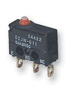 OMRON ELECTRONIC COMPONENTS D2JW-011 Interruptor Microswitch, Subminiature, Pistón, SPDT, Soldable, 100 mA, 30 V