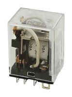 OMRON INDUSTRIAL AUTOMATION LY2-D-DC12 Relevador de Potencia, Compacto, DPDT, 12 VDC, 10 A, LY Series, Hembra, Sin Enclavamiento