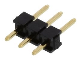 ARATAS XG8S-0331 Cabezal de Pin, Tarjeta-a-Tarjeta, 2.54 mm, 1 Líneas, 3 Contactos, Agujero Pasante, XG8 Series