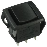 ALCOSWITCH - TE CONNECTIVITY PRDDD3-16F-BB000 Rocker Switch, On-Off-On, DPDT, Non Illuminated, Black, PRD Series