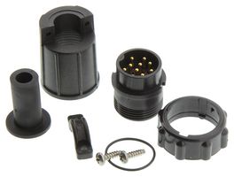SWITCHCRAFT/CONXALL 13382-10PG-321 Circular Connector, Sealed Circular Connector, Maxi-Con-X Series, Cable Mount Plug, 10 Contacts