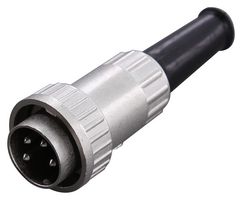 SWITCHCRAFT/CONXALL 09CL4MX Conector DIN de Audio / Vídeo, 4 Contactos, Macho, Montaje de cable, Soldable