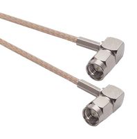 L-COM CCSR316-4 RF / Coaxial Cable Assembly, 4 ft, 1.2 m, RG316, SMA Right Angle Plug, SMA Right Angle Plug