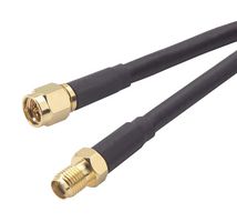 L-COM CCS58AX-1 Cable RF / Coaxial ensamblado, 1 ft, 304.8 mm, RG58C/U, SMA Plug, SMA Jack, 50 ohm