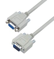 L-COM CHD15MF-5 Cable de Computadora, HD-15 Macho, HD-15 Receptáculo, 5 ft, 1.52 m, Gris claro, CHD15MF Series