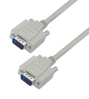 L-COM CHD15MM-15 Computer Cable, HD-15 Plug, HD-15 Plug, 15 ft, 4.6 m, Light Gray, CHD15MM Series