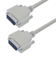 L-COM CHD26MM-10 Computer Cable, HD-26 Plug, HD-26 Plug, 10 ft, 3.05 m, Light Gray, CHD26MM Series