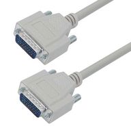 L-COM CHD26MM-5 Computer Cable, HD-26 Plug, HD-26 Plug, 5 ft, 1.5 m, Light Gray, CHD26MM Series