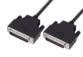 L-COM CSMUZ25MM-2.5 Cable de Computadora, Conector D-Sub Macho de 25 Posiciones