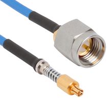 AMPHENOL SV MICROWAVE 7038-0370 Cable RF / Coaxial ensamblado, 12 ", 304.8 m, T-Flex 405, SMPS Hembra, RP SMA Macho, 50 ohm
