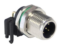 BULGIN LIMITED PXMBNI12RAM05APCM12 Conector para Sensor, PXM Series, M12, Male, 5 Contactos, PCB Macho