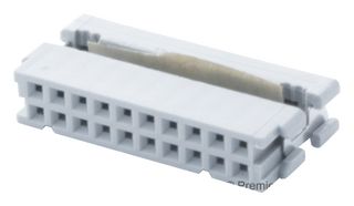 3M 3421-7000 IDC Connector, IDC Receptacle, Female, 2.54 mm, 2 Row, 20 Contacts, Cable Mount