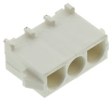 TE CONNECTIVITY - AMP 403727001 Pin Header, UL94V-0, Wire-to-Board, 6.35 mm, 1 Rows, 3 Contacts, Through Hole