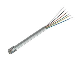 L-COM TDC029-14 Cable Ethernet, 6P6C, PVC, 26AWG, RJ12 Macho a Extremo Libre, Gris, 4.27 m, 14 ft