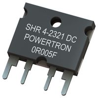 VPG FOIL RESISTORS SHR 4-2321 0R100 S 1% M Through Hole Resistor, 100 mohm, SHR 4-2321 Series, 40 W, ± 1%, SIP, 300 V
