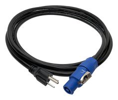 IO AUDIO TECHNOLOGIES IO-PRCPTE-14-3-P Cable de Alimentación, Conector de Potencia NEMA 5-15P a IO-PRC3FA, 914.4 mm, 20 A, 250 V, Negro