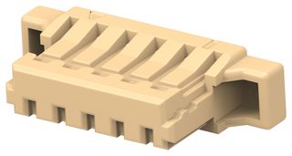TE CONNECTIVITY 2495754-5 Carcasa de Conector, Natural, 1 Fila, WTB Series, Receptáculo eléctrico, 5 Posiciones, 0.8 mm