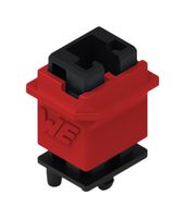 WURTH ELEKTRONIK 491101011 Automotive Connector Housing, Black/Red, WR-WSP Series, Receptacle, 1 Positions