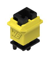 WURTH ELEKTRONIK 491104011 Automotive Connector Housing, Black/Yellow, WR-WSP Series, Receptacle, 1 Positions