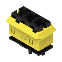 WURTH ELEKTRONIK 491104013 Carcasa de Conector Automotriz, Negro/Amarillo, WR-WSP Series, Receptáculo eléctrico, 3 Posiciones