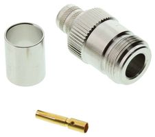 AMPHENOL RF 172203 Conector Coaxial / RF, N Type, Jack Recto, Crimpado, 50 ohm, RG8, LMR-400, Bronce Fosforado