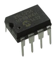 MICROCHIP 25LC256-I/P EEPROM, 256 Kbit, 32K x 8bit, SPI, 10 MHz, DIP, 8 Pines