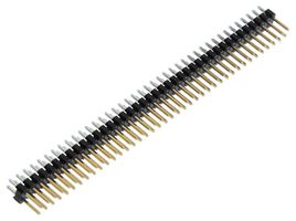 3M 2380-6121TG Cabezal de Pin, Tarjeta-a-Tarjeta, 2.54 mm, 2 Líneas, 80 Contactos, Recto Agujero Pasante