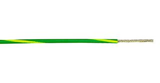 ALPHA WIRE 3079 GY005 Cable, Conexión, UL1015, PVC (Policloruro de Vinilo), Verde, Amarillo, 14 AWG, 41 x 30AWG, 100 ft