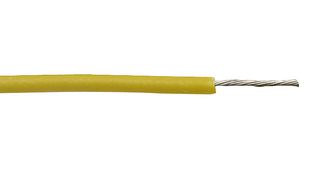 ALPHA WIRE AZ221934 YL005 Wire, ETFE, Yellow, 22 AWG, 19 x 34AWG, 100 ft