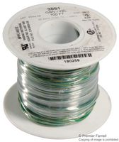 ALPHA WIRE 3051 GY005 Cable, Conexión, PVC (Policloruro de Vinilo), Verde, Amarillo, 22 AWG, 7 x 30AWG, 100 ft