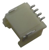 MOLEX 501953-0407 Cabezal de Pin, Cable-a-Tarjeta, 1 mm, 1 Líneas, 4 Contactos, Montaje Superficial, Ángulo Recto