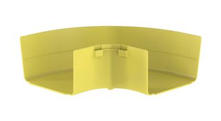 PANDUIT FRRA6X4LYL Accesorio en ángulo recto, policarbonato/ABS, amarillo, sistema de enrutamiento 6" x 4", FiberRunner