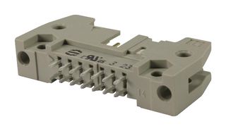 HARTING 09185146904 Pin Header, Wire-to-Board, 2.54 mm, 2 Rows, 14 Contacts, Solder, SEK 18 Series