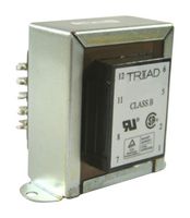 TRIAD MAGNETICS VPS10-2500 Chassis Mount Transformer, Dual Bobbin, 115V, 230V, 5V, 10V, 25 VA, 50Hz / 60Hz