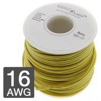 MULTICOMP PRO 24-15944 Cable, Alambre Automotriz, PVC (Policloruro de Vinilo), Amarillo, 16 AWG, 19 x 29AWG, 25 ft