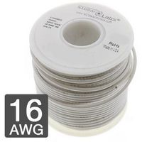 MULTICOMP PRO 24-15949 Cable, Alambre Automotriz, PVC (Policloruro de Vinilo), Blanco, 16 AWG, 19 x 29AWG, 25 ft