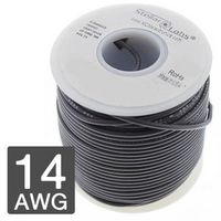 MULTICOMP PRO 24-15908 Wire, Hook Up Automotive, PVC, Gray, 14 AWG, 19 x 27AWG, 25 ft