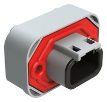AMPHENOL SINE/TUCHEL ATM15-3P-BM04 Automotive Connector, ATM Series, Straight Receptacle, 3 Contacts, PCB Pin, Thermoplastic Body