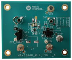 ANALOG DEVICES MAX38640EVKIT#WLP Tarjeta Evaluación, Convertidor CD/CD MAX38640, nanoPower, Entrada 1.8V a 5.5V, 700mA, Iq Ultra Bajo