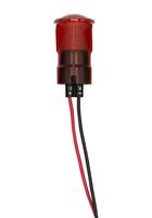DIALIGHT 654-1103-103F LED Panel Mount Indicator, Red, 12 VDC, 17 mm, 20 mA, 845 mcd