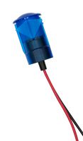 DIALIGHT 654-1403-103F LED Panel Mount Indicator, Blue, 12 VDC, 17 mm, 20 mA, 390 mcd