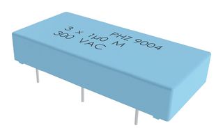 KEMET PHZ9004EF7100MR06L2 Capacitor de Seguridad, Metallized PP, Caja Radial - 6 Pines, 1 µF, ± 20%, X2, Agujero Pasante