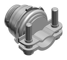 ABB - THOMAS & BETTS 3303-TB Cable Gland, 2-Screws, Electro Zinc Plated, 13.46 mm, 20.83 mm, Steel, Metallic