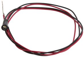 DIALIGHT 558-6403-027F LED Panel Mount Indicator, White, 3.3 VDC, 3.97 mm, 20 mA, 3 cd, Not Rated