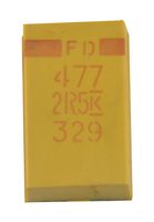 KEMET T528Z477M2R5ATE008 Capacitor de Polímero de Tantalio, KO-CAP®, 470 µF, ± 20%, 2.5 V, Z, 0.008 ohm, 2917 [7343 Métrico]